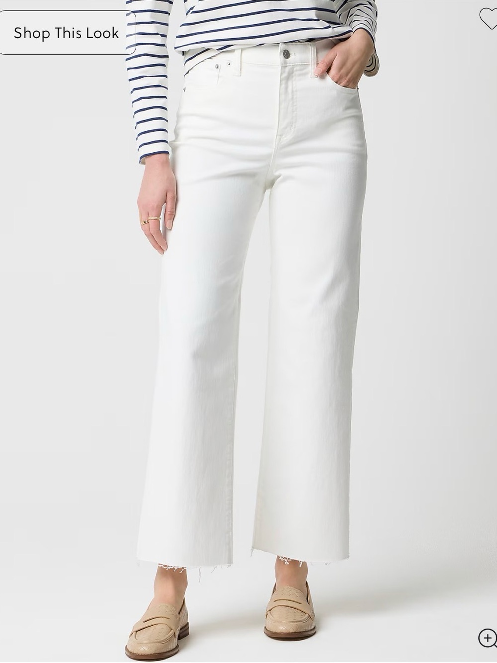 NWT J.Crew Factory wide-leg jean in all day stretch, size 30
